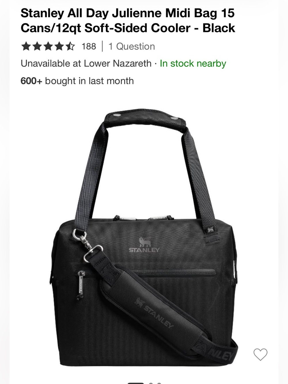 Stanley The All Day Julienne Midi soft cooler bag